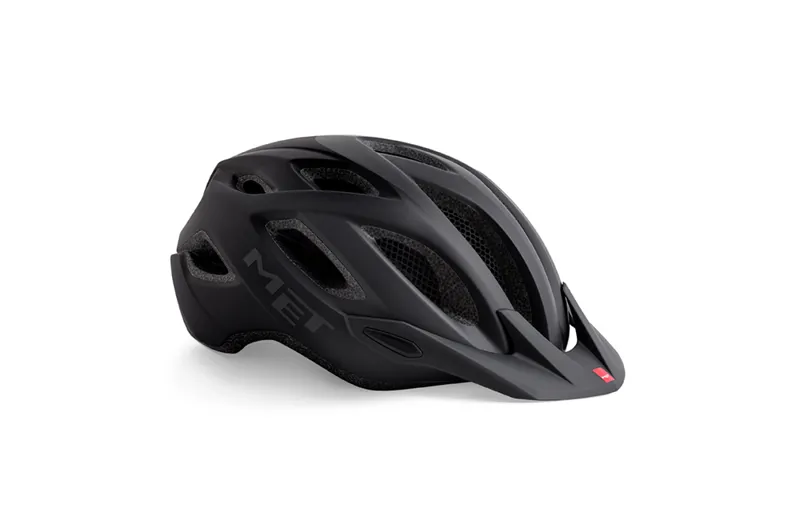 MET Crossover Helmet for Trekking and E-Bike in Shaded Matt Black