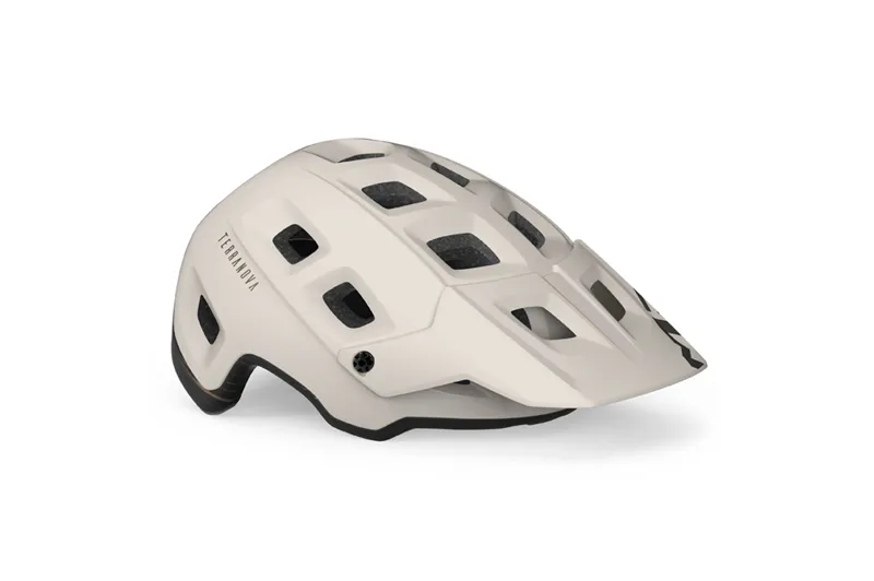 MET Terranova MTB Helmet in White and Bronze