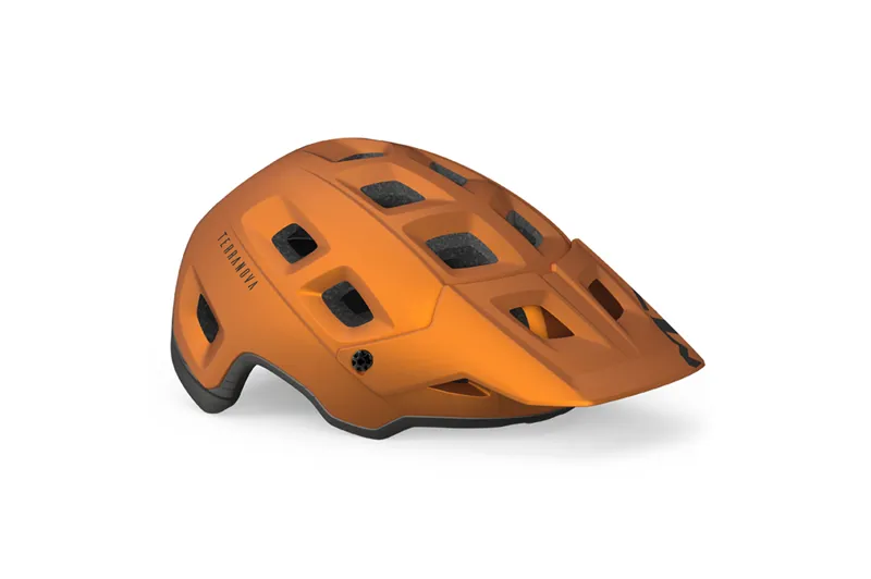 MET Terranova MTB Helmet in Orange Titanium Metallic