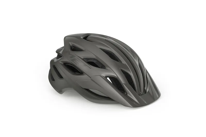 Met Veleno Mountain Bike Helmet for Gravel Trail and XC in Titanium Metallic