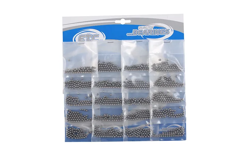 ETC Loose Ball Bearings Carded Silver 