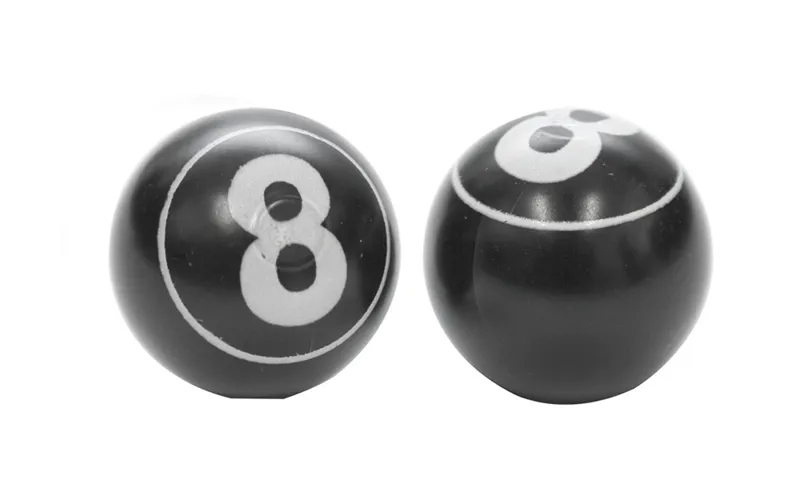 ETC Ball Bike Valve Caps Pool Black one size