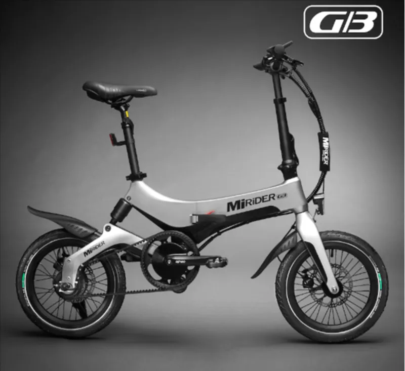 MiRider GB3 Platinum Silver Folding Electric Bike