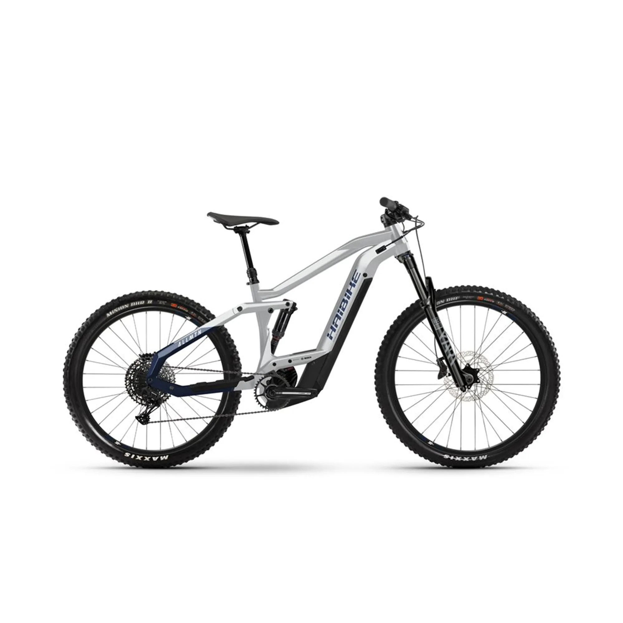 2021 Haibike AllMtn 625Wh Electric Mountain Bike in White