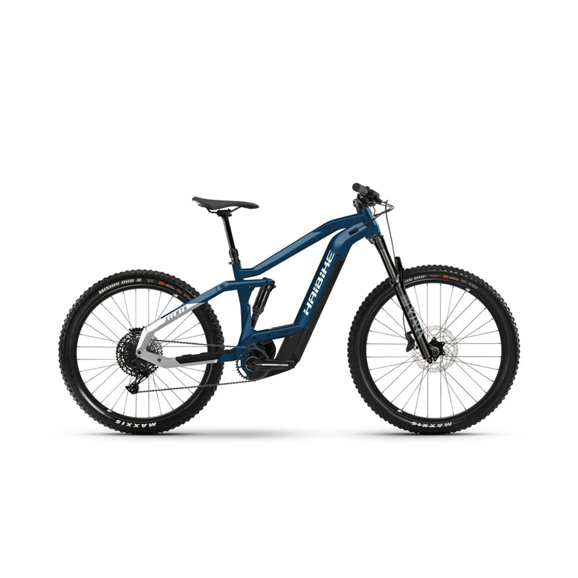 2021 Haibike Allmtn i625wh Blue White ebike electric bike