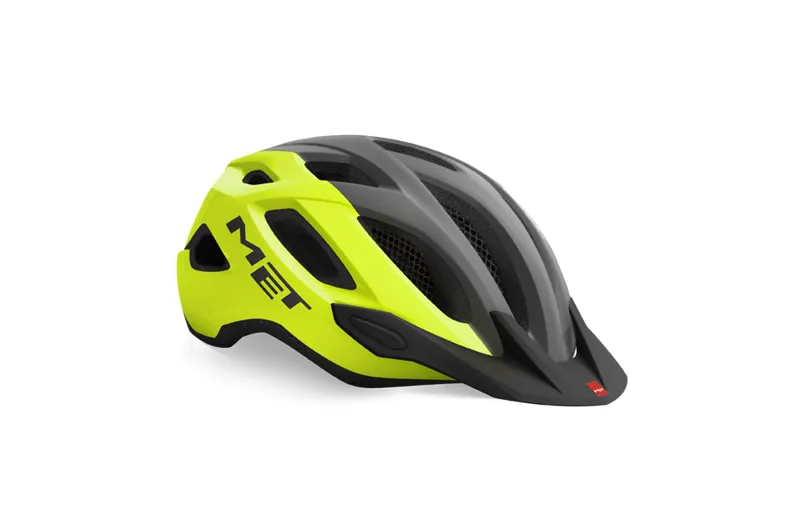 Met Crossover Commute Trail Helmet - Grey Yellow 