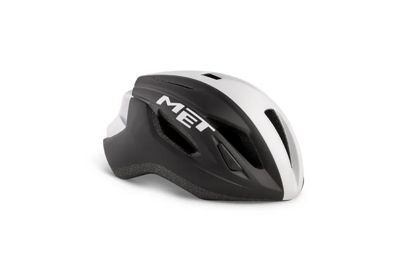 Met Strale Road Helmet - Black White Panel 
