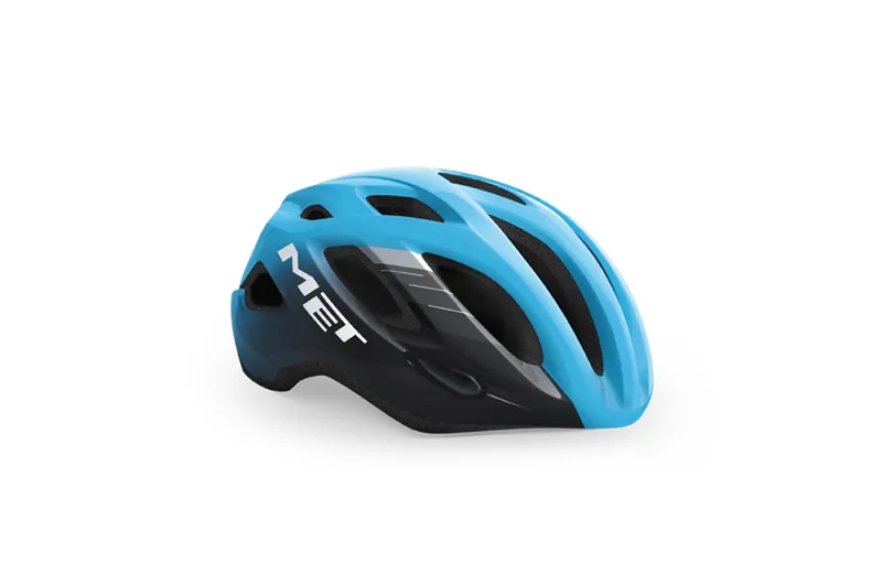 Met Idolo Road Helmet - Cyan Black and Blue 