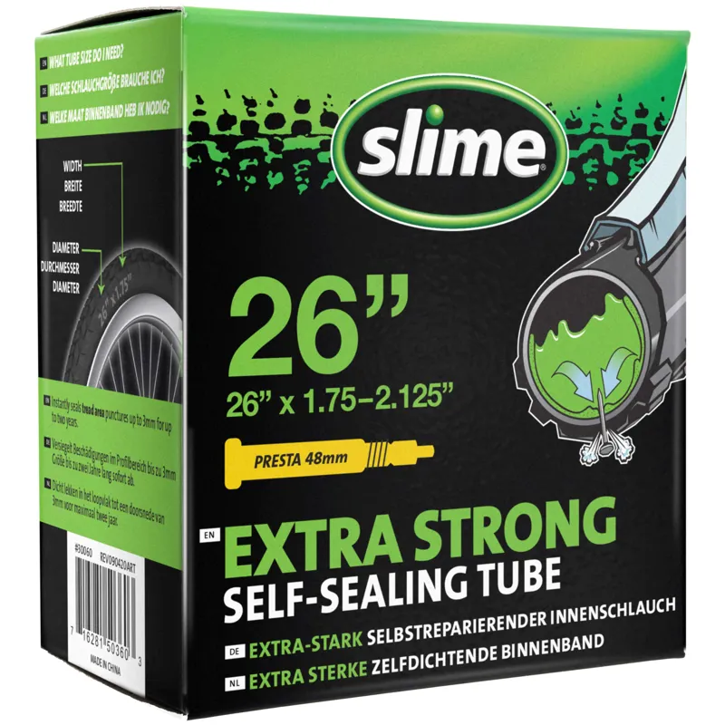 Slime Inner Tube 26 x1.75-2.125 SV Schrader