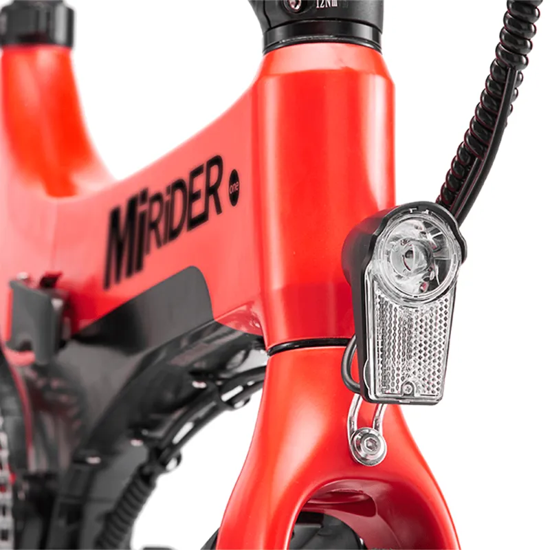 MiRiDER One 16 Folding E-Bike in Eclipse Red-5