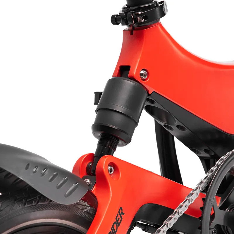 MiRiDER One 16 Folding E-Bike in Eclipse Red-3