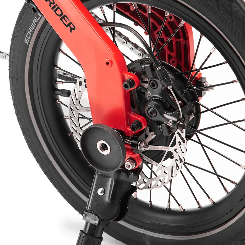 MiRiDER One 16 Folding E-Bike in Eclipse Red-2