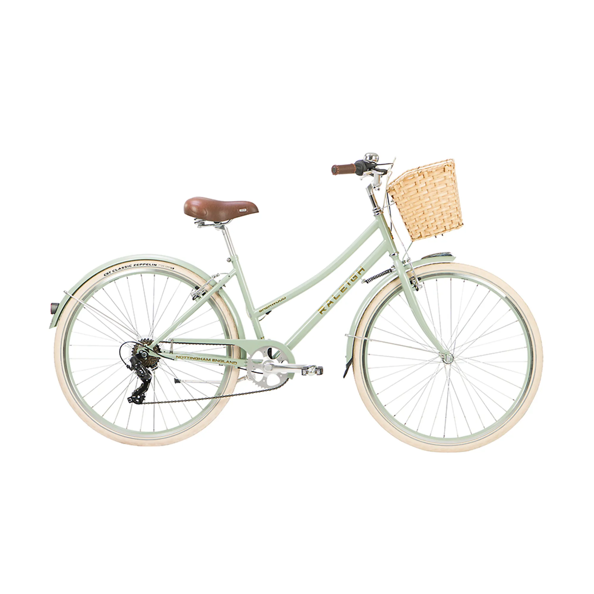 Raleigh Sherwood Traditional Ladies Hybrid Bike Sage