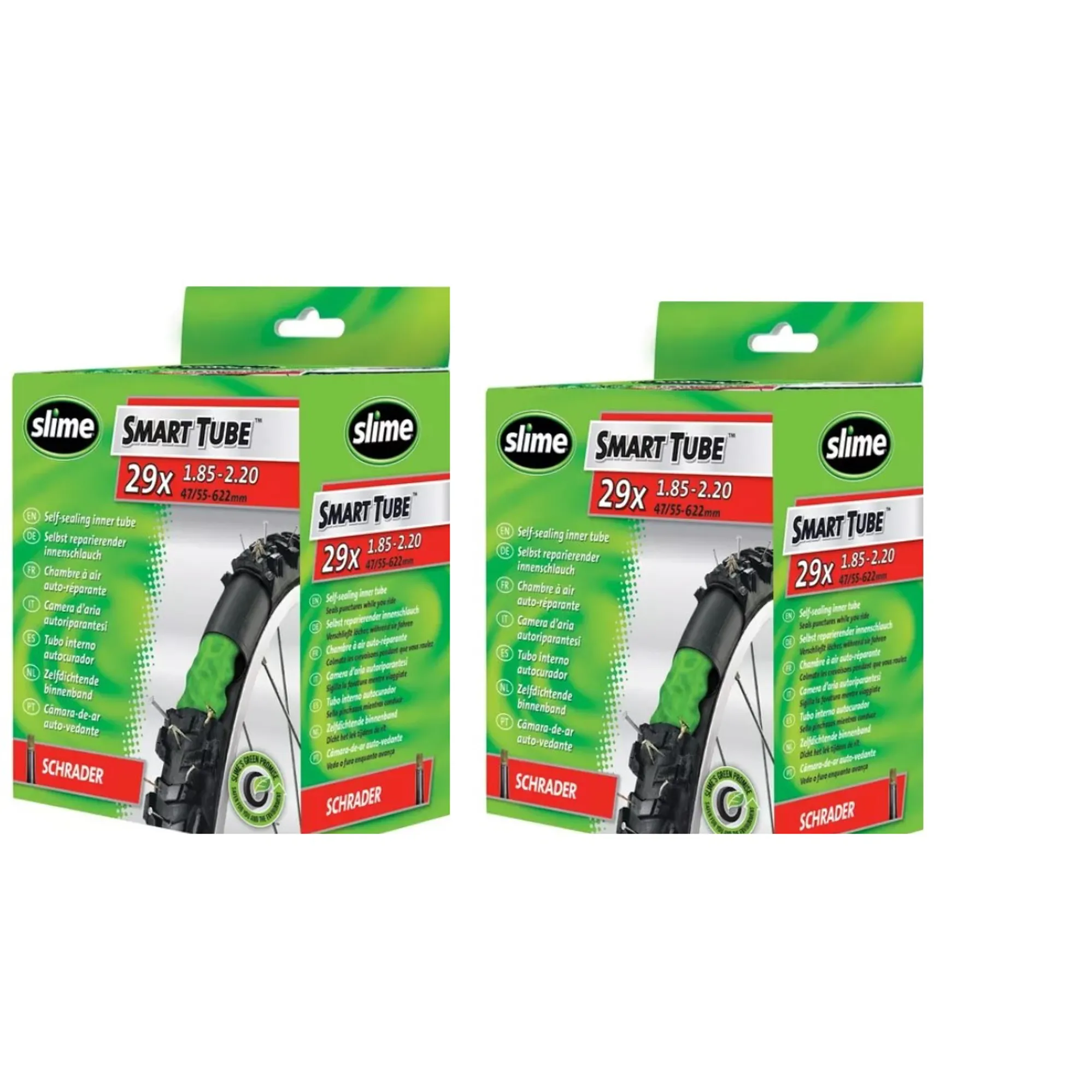 Slime Smart Tube Bike Inner Tube MTB 29 inch Schrader Pack