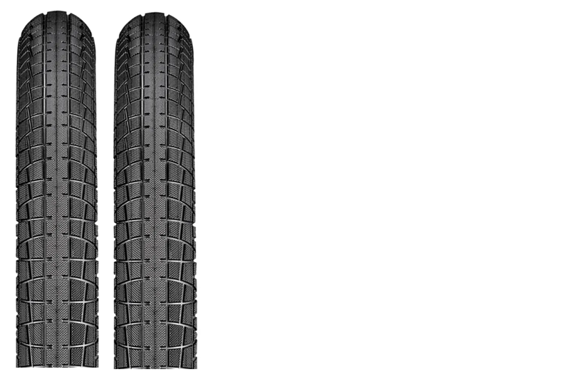PAIR - Nutrak 12 x 1-1/2 - 2-1/4 Inch Central Tyre - PAIR