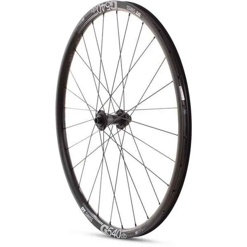 M Part Wheels Gravel Front Wheel DT 370 CL Hub 100x12mm TLR black 27.5