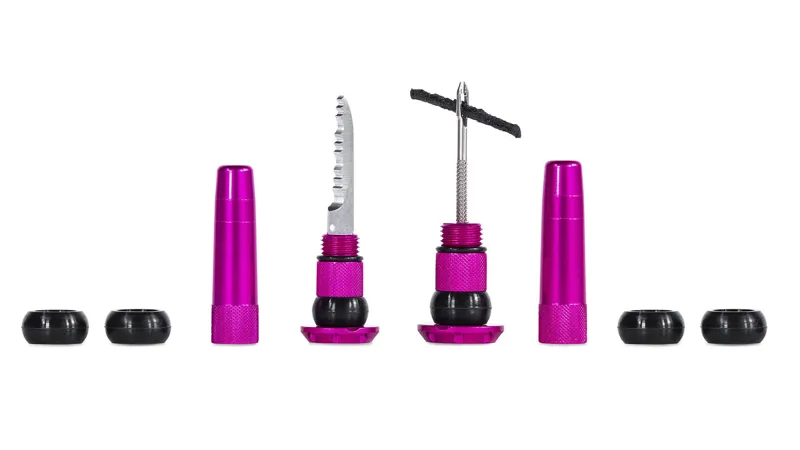 Muc-Off Stealth Tubeless Puncture Repair Plugs - Pink - Bar End Storage