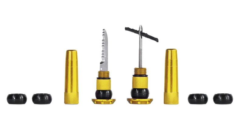 Muc-Off Stealth Tubeless Puncture Repair Plugs - Gold - Bar End Storage