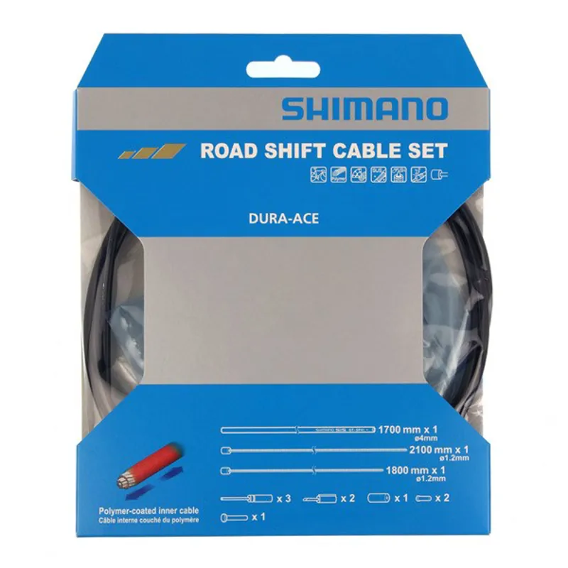 Shimano Spares Dura-Ace Road gear cable set Polymer coated inner black