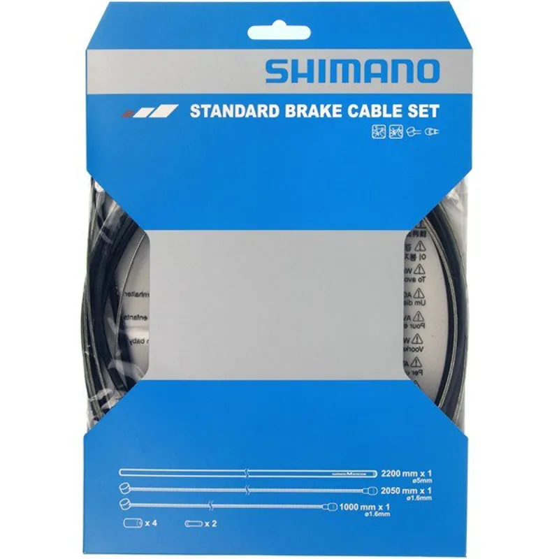 Shimano Spares Road / MTB brake cable set Black