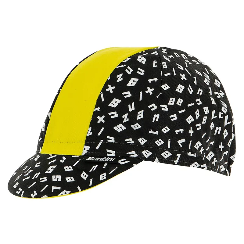 Santini Hip Cotton Cycling Cap 2020: BLACK unisize