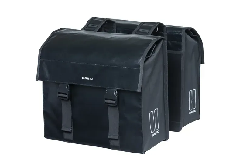 Basil Urban Load Double Rear Bicycle Bag in Black