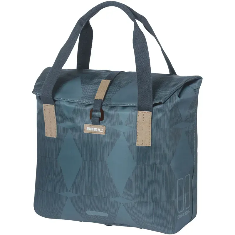 Basil Elegance Bicycle Shopper 20- 26L Blue 20-26 litres