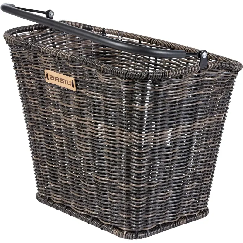 Basil Bremen Rattan Look KF Front Basket Brown one size