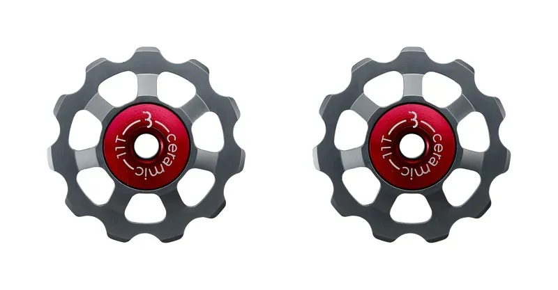 BBB AluBoys 11t Ceramic Jockey Wheels in Grey