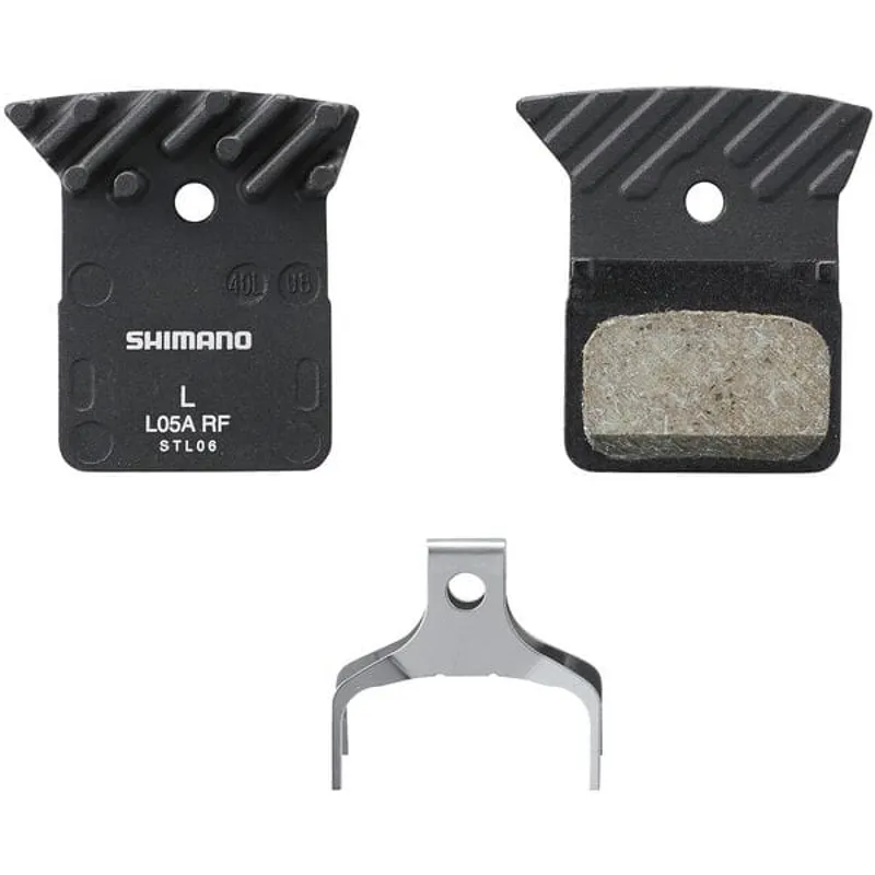 Shimano Spares L05A-RF disc pads spring alloy back with cooling fins resin
