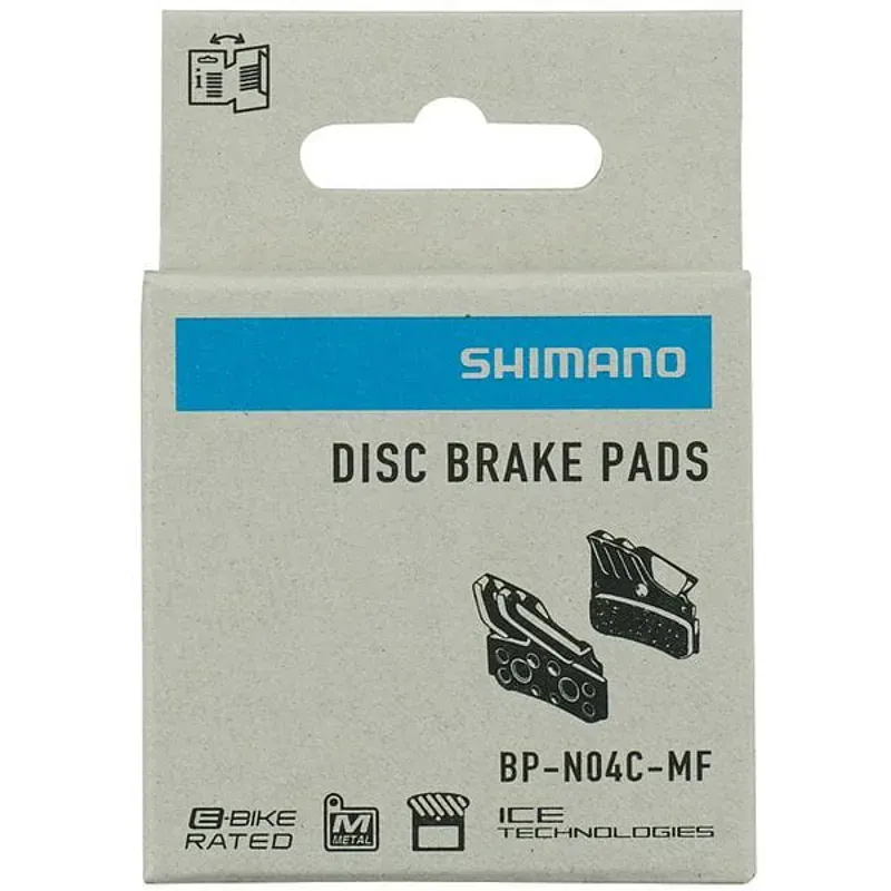 Shimano BRBX N04C Metal Pad and spg Al/Ss Back W/ Fin Black one size-2