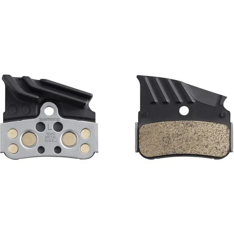 Shimano BRBX N04C Metal Pad and spg Al/Ss Back W/ Fin Black one size-1