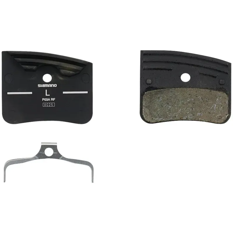 Shimano BRBX P03A Resin Pad and spg Alloy Back W/ Fin Black one size