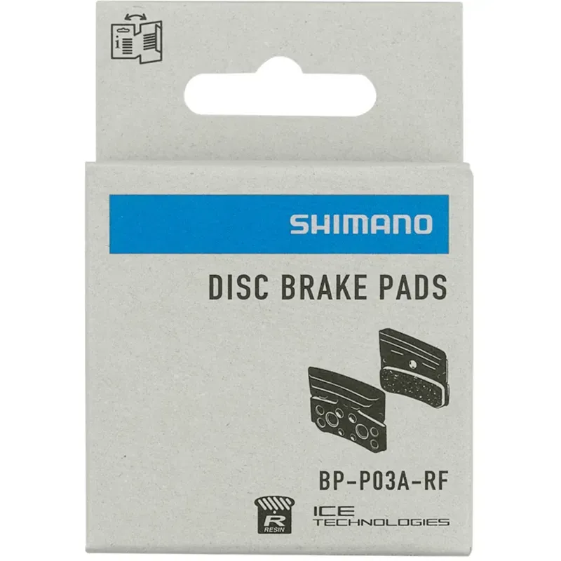Shimano BRBX P03A Resin Pad and spg Alloy Back W/ Fin Black one size-1