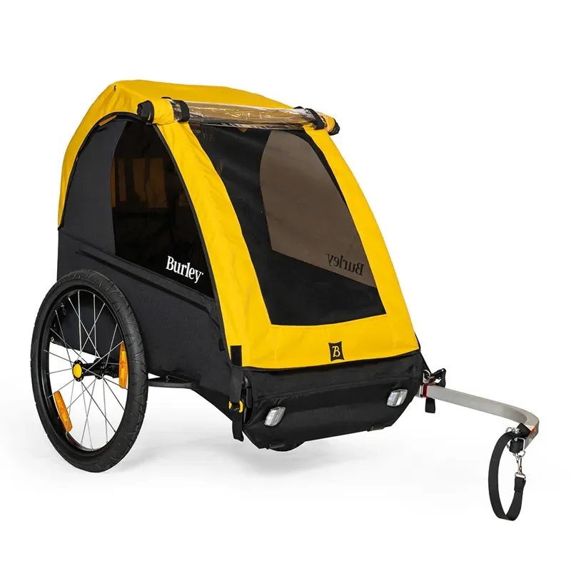 Burley Bee Bike Trailer Double Yellow