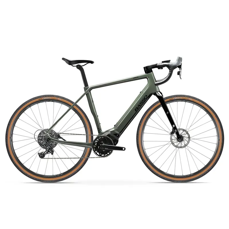 Basso Bikes Volta Gravel Apex 1x11 Military E- Bike Green