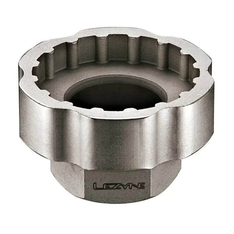 Lezyne External 3/8 Socket Bottom Bracket Tool in Silver