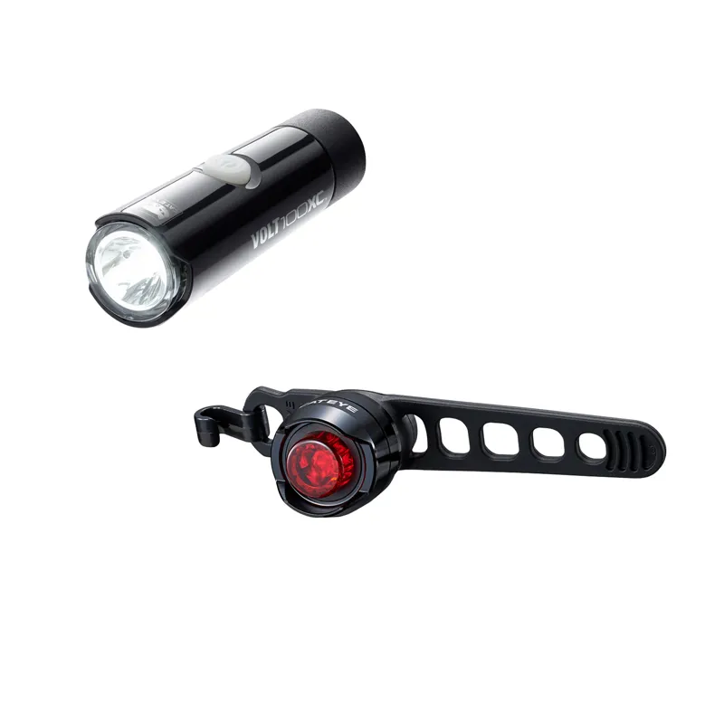 Cateye Volt 100xc Orb Rechargable Light Set