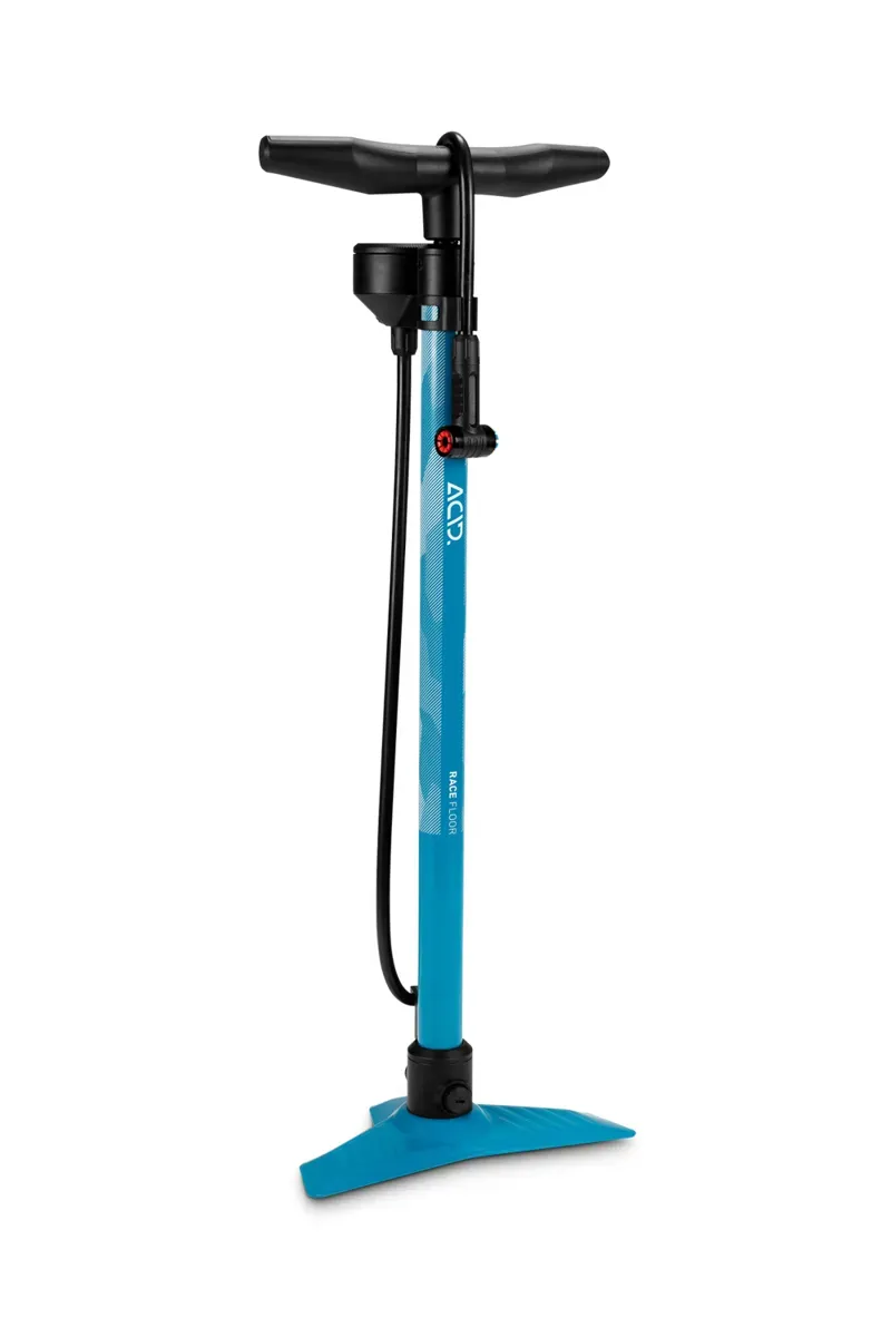 Acid Race Floor Pump in Blue