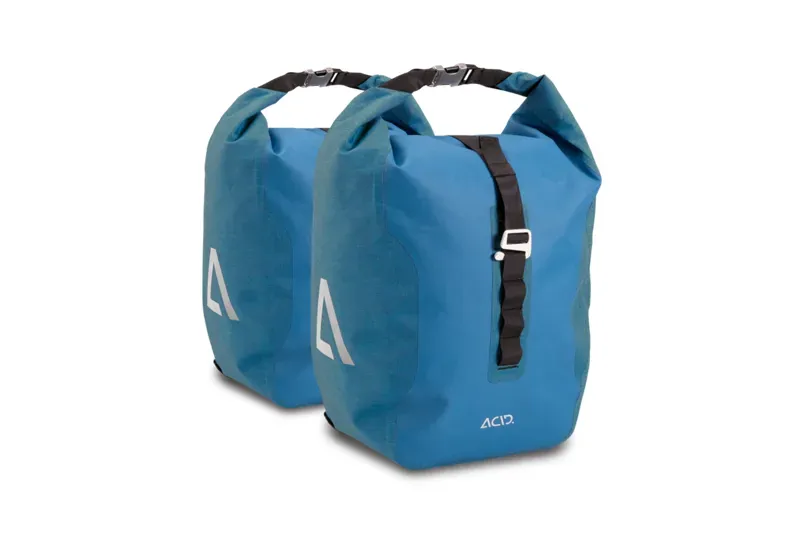 2022 Acid Travlr Pro 20/2 Pannier Bags in Dark Blue/Black