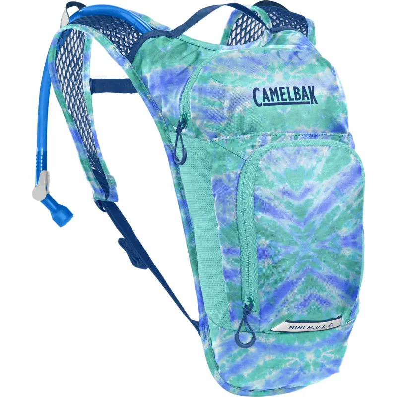 Camelbak Kids' Mini MULE 3l Hydration Pack w/1.5l Reservoir in Tie Dye/Blue
