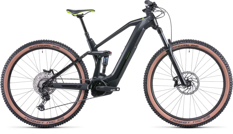 2022 Cube Stereo Hybrid 140 HPC Race 625 eMountain Bike in Grey
