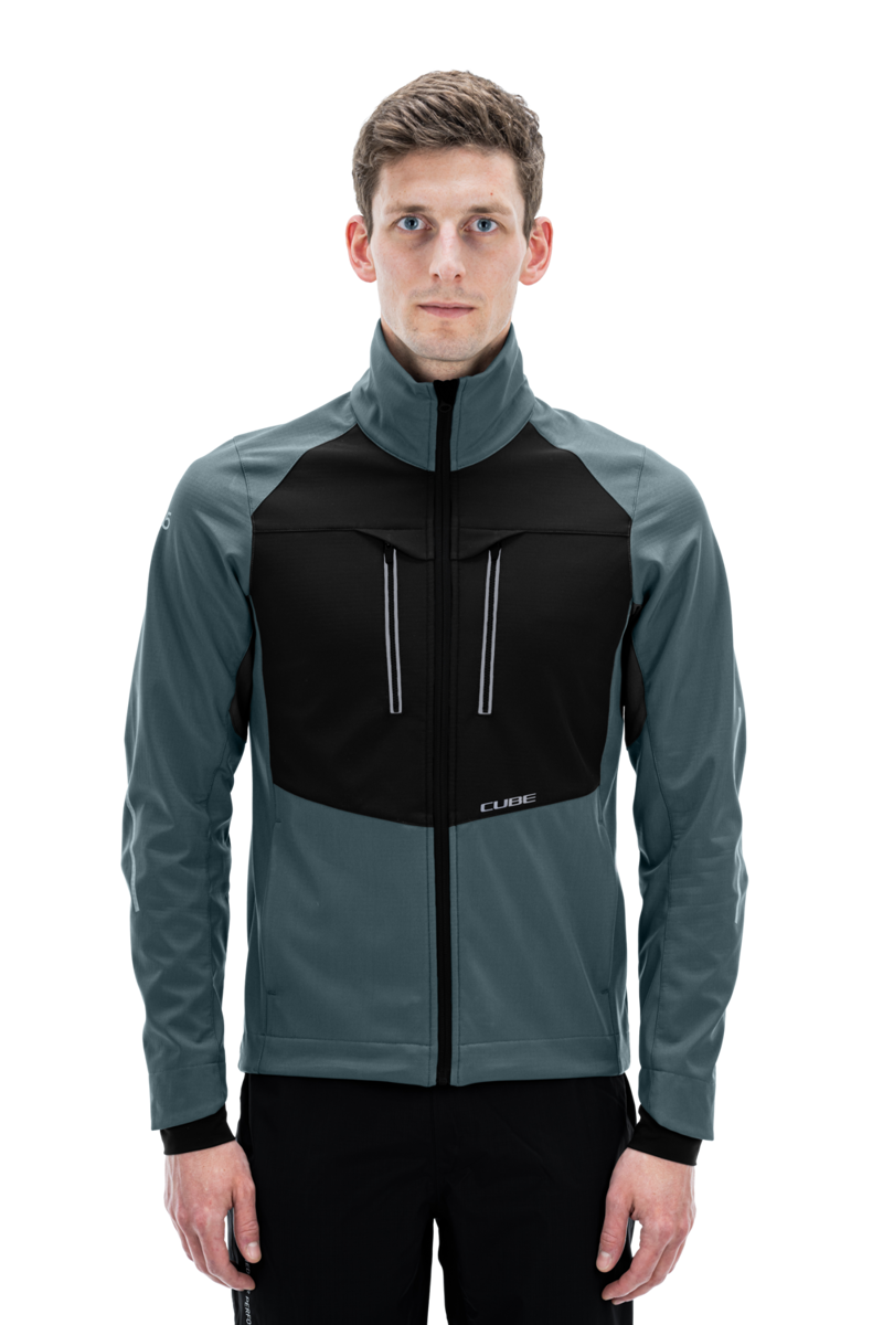 2022 Cube Blackline 365 Softshell Jacket in Black/Grey