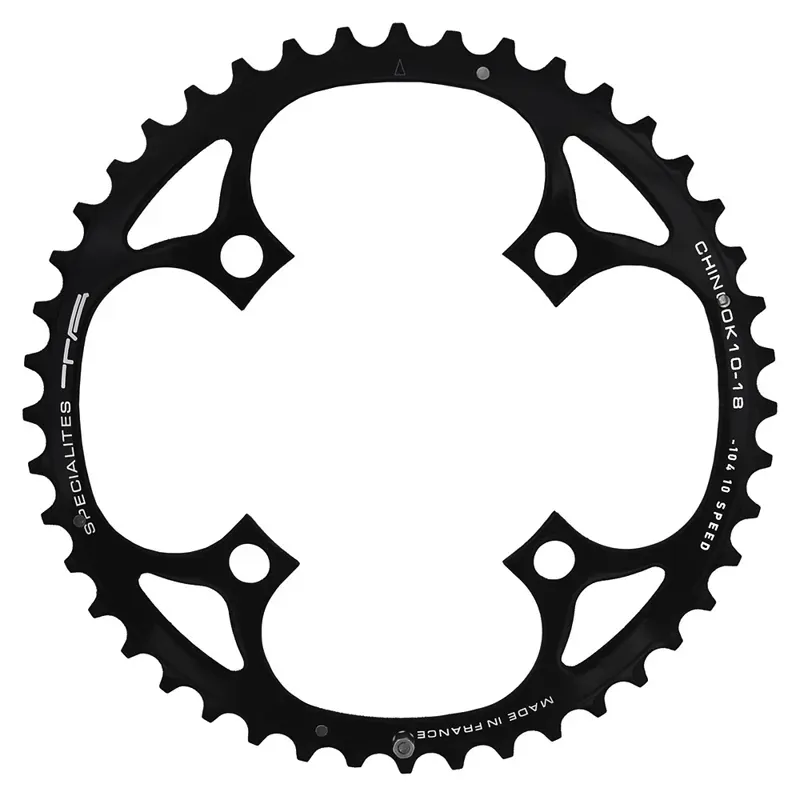 TA Chinook 4-arm 10/11x Chainrings 104/64-pcd in Black-2