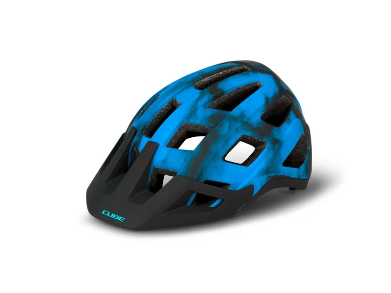 Cube Badger Mountain Bike Helmet in Blue