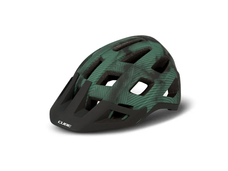 Cube Badger Mountain Bike Helmet in Green