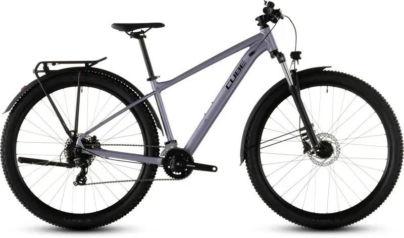 Cube Aim One FE Mountain Bike in Light Purple/Chrome