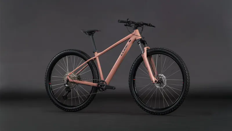 Cube Aim SLX Mountain Bike in Blush Rose/Black-1
