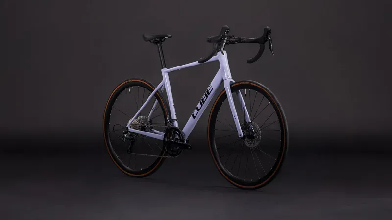 Cube Attain Race Road Bike In Cyclamen/Black-1