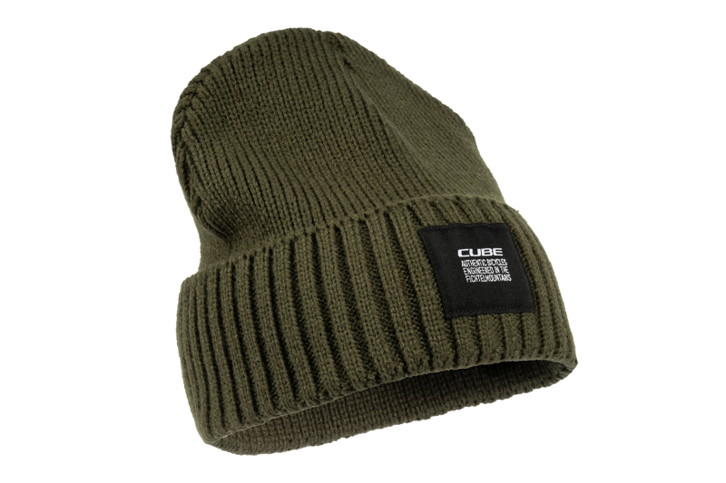 Cube Beanie in Olive